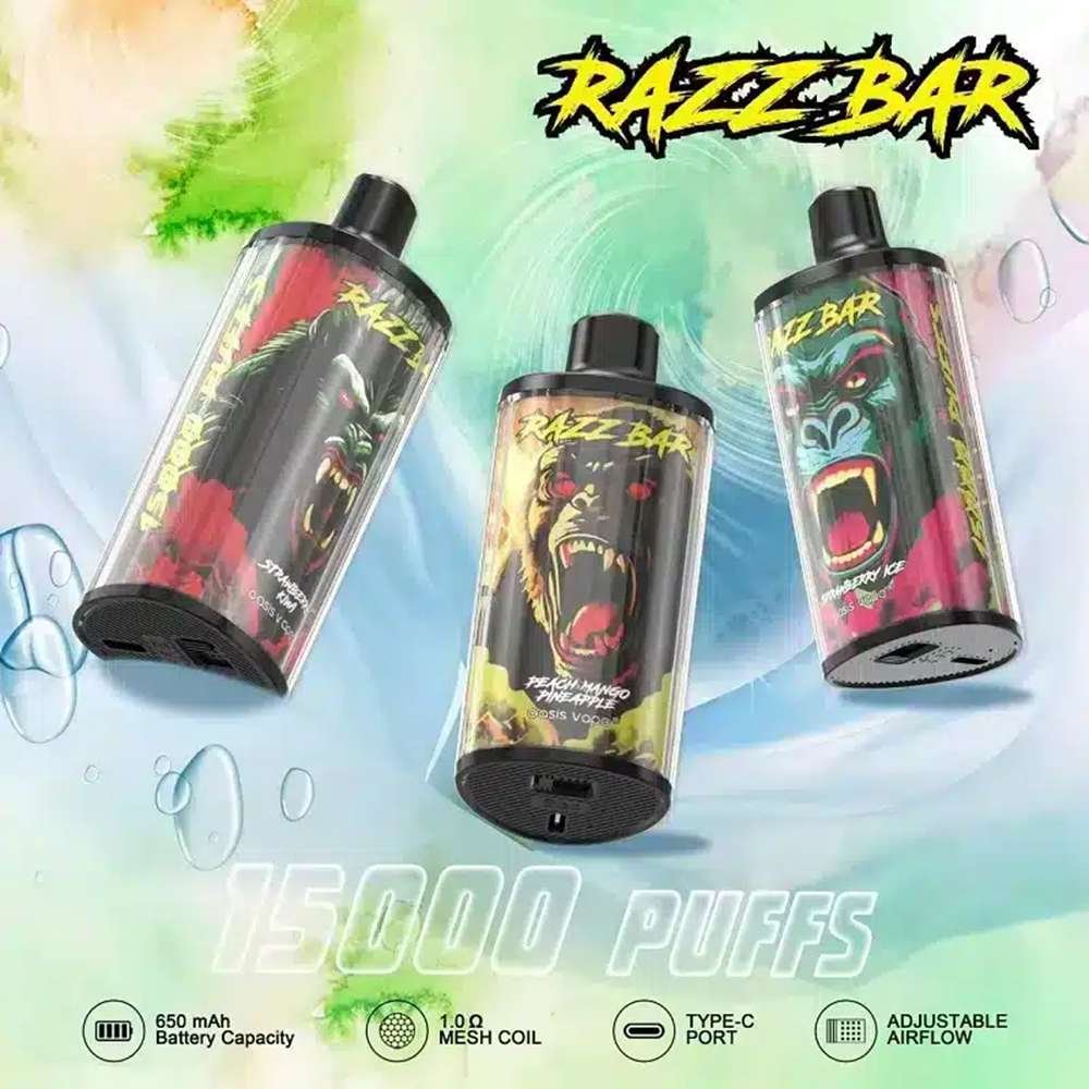 EU Warehouse Razzbar 15000 Puffs Disposable Vape