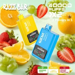 EU Warehouse Dual Flavors Razzbar 40K Puffs Disposable Vape
