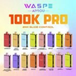 2in1 Flavor Waspe 100K Pro Puffs Disposable Vape EU Warehouse