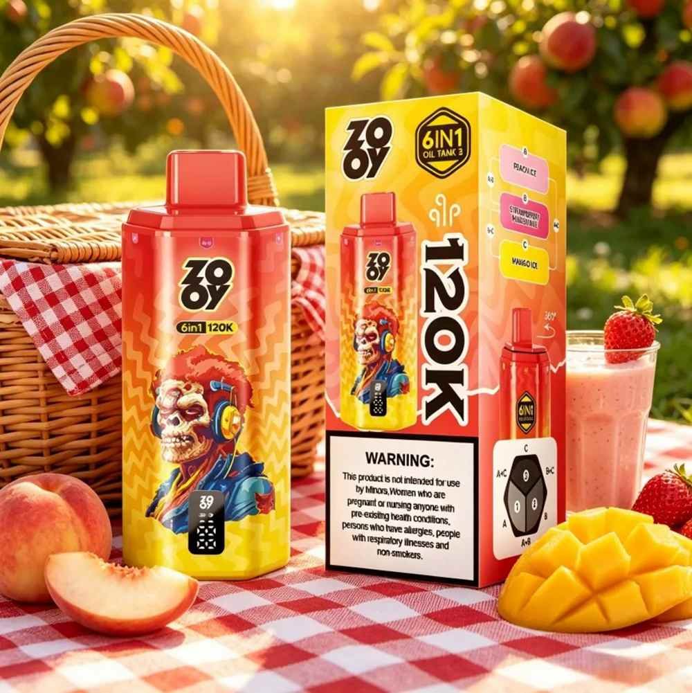 EU Warehouse 6in1 Flavor Zooy 120K Puffs Disposable Vape