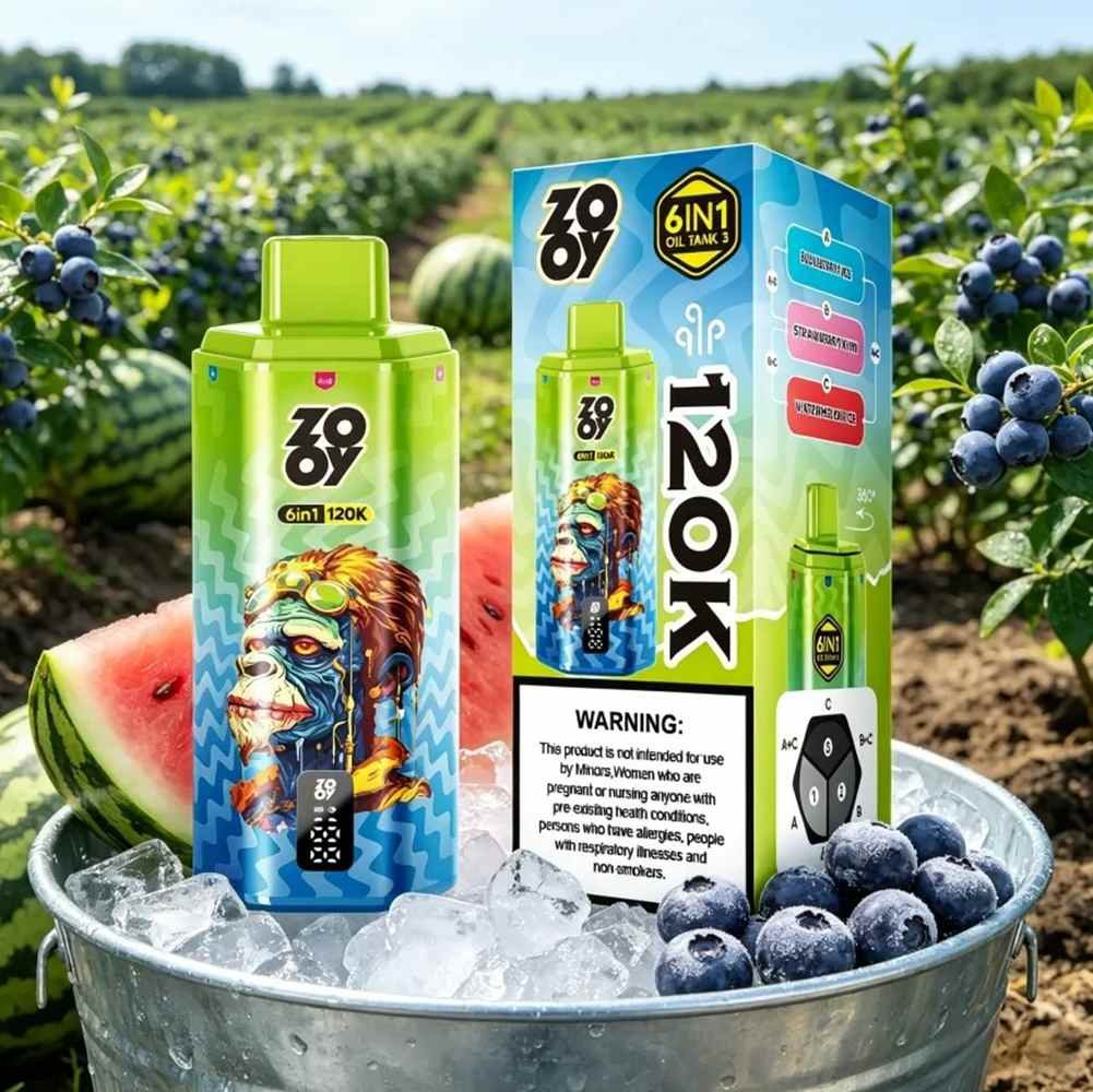 EU Warehouse 6in1 Flavor Zooy 120K Puffs Disposable Vape