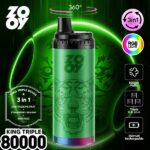 EU Warehouse 3in1 Flavor Zooy King Triple 80K Puffs Disposable Vape