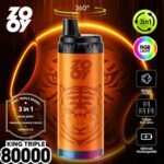 EU Warehouse 3in1 Flavor Zooy King Triple 80K Puffs Disposable Vape