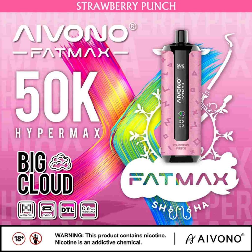 Aivono Fatmax 50000 Puffs Disposable Vape Shisha Hookah EU Warehouse