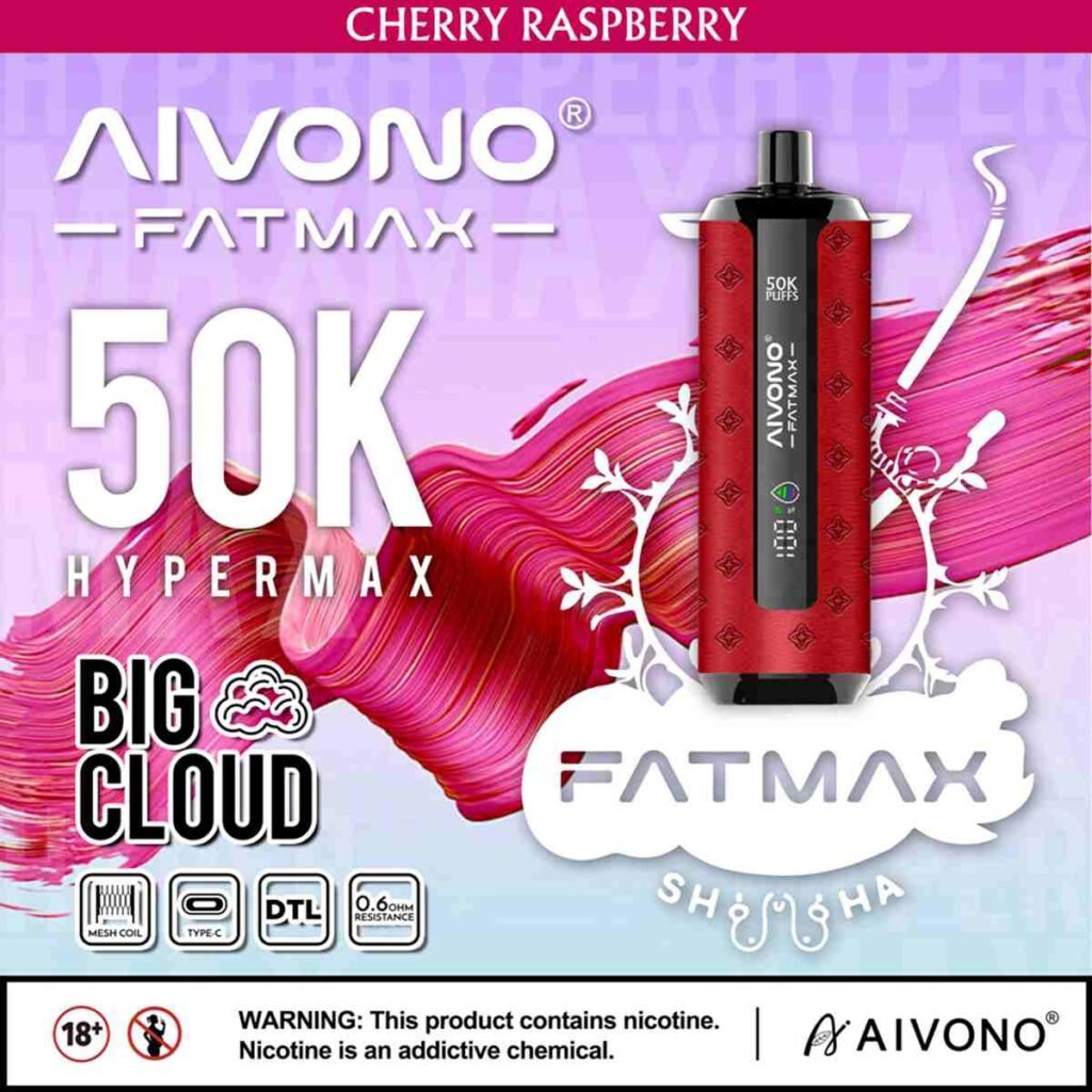 Aivono Fatmax 50000 Puffs Disposable Vape Shisha Hookah EU Warehouse