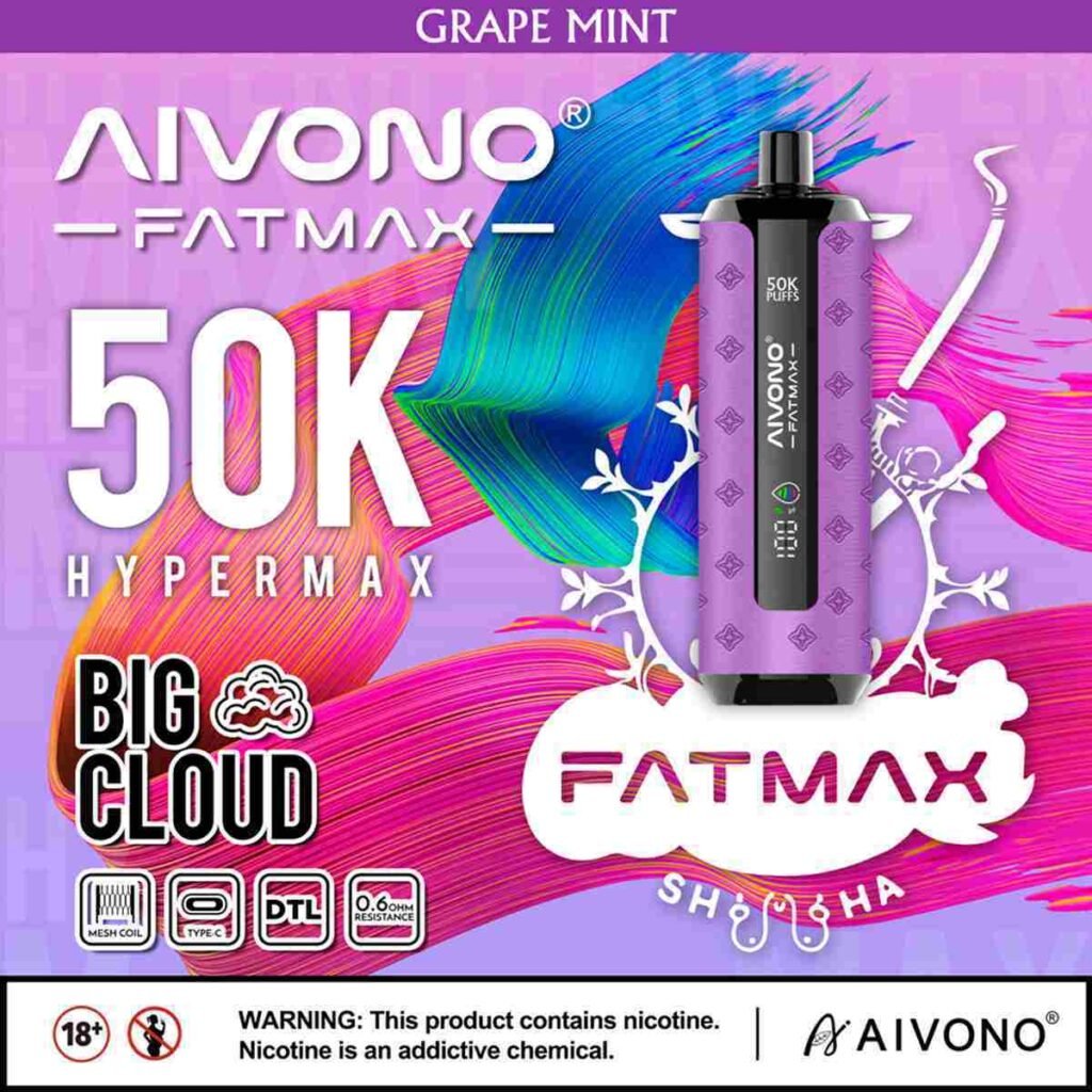 Aivono Fatmax 50000 Puffs Disposable Vape Shisha Hookah EU Warehouse