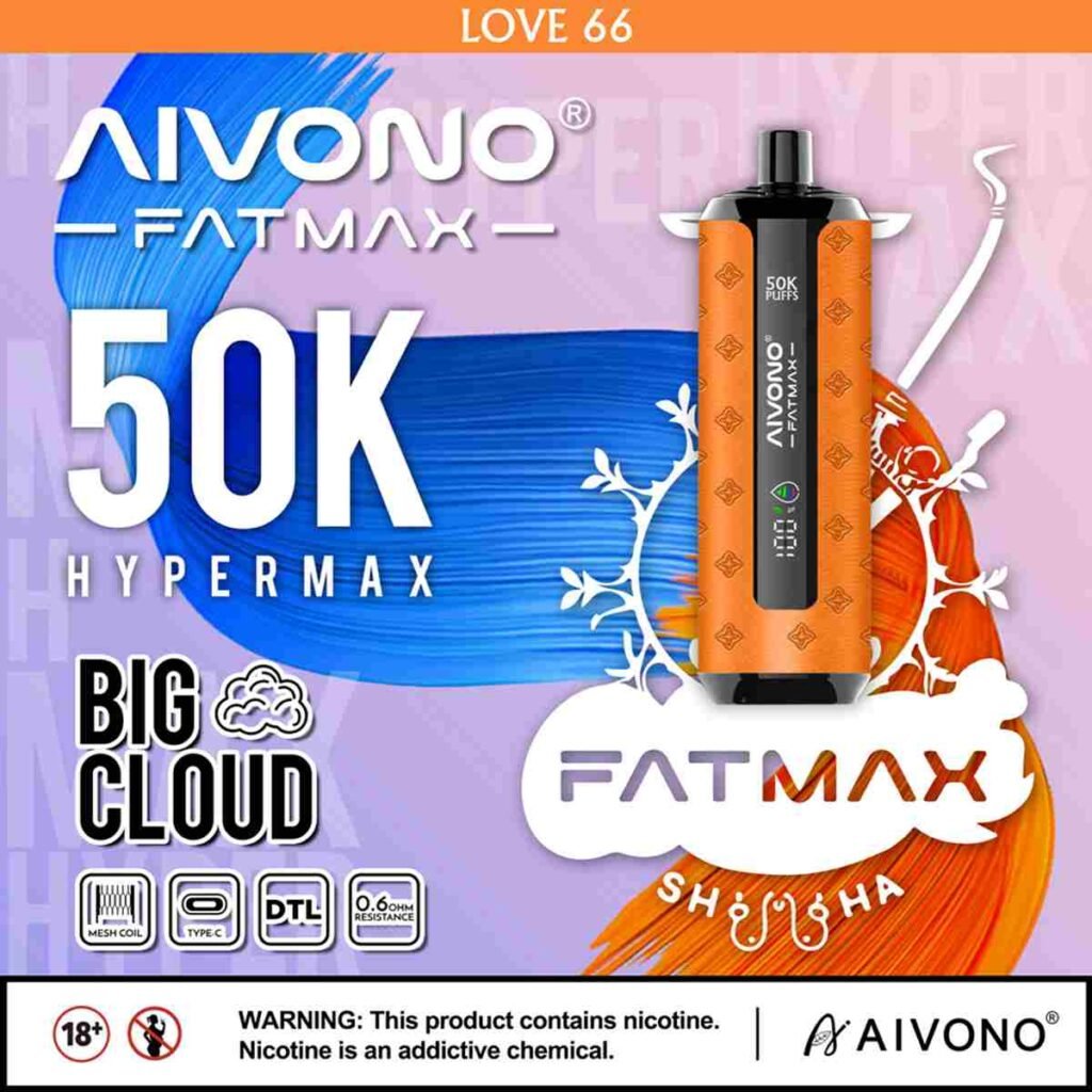Aivono Fatmax 50000 Puffs Disposable Vape Shisha Hookah EU Warehouse