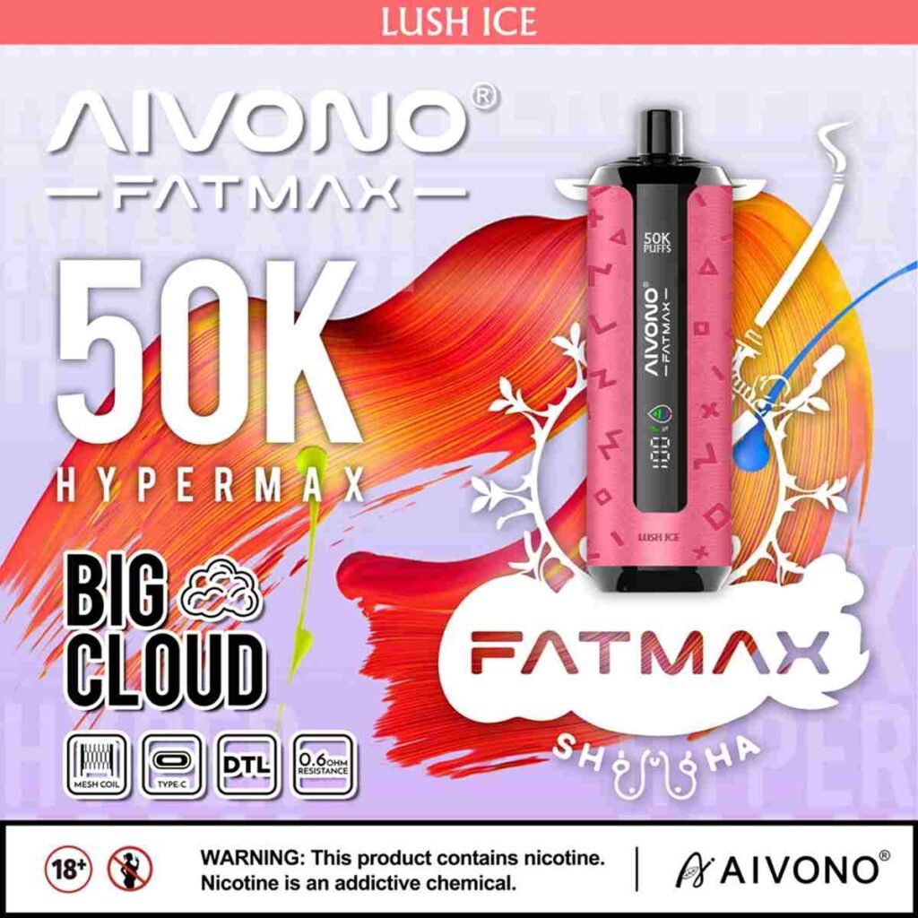 Aivono Fatmax 50000 Puffs Disposable Vape Shisha Hookah EU Warehouse