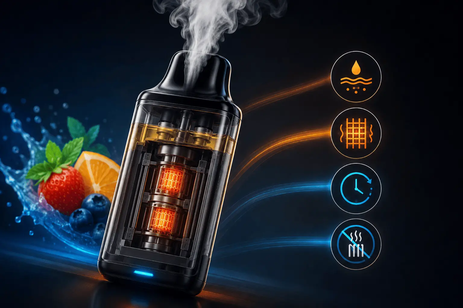 dual mesh coil vape technology