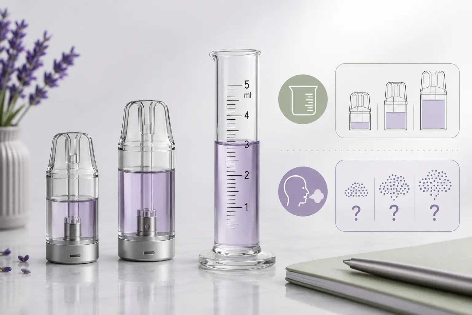 e-liquid capacity measurement