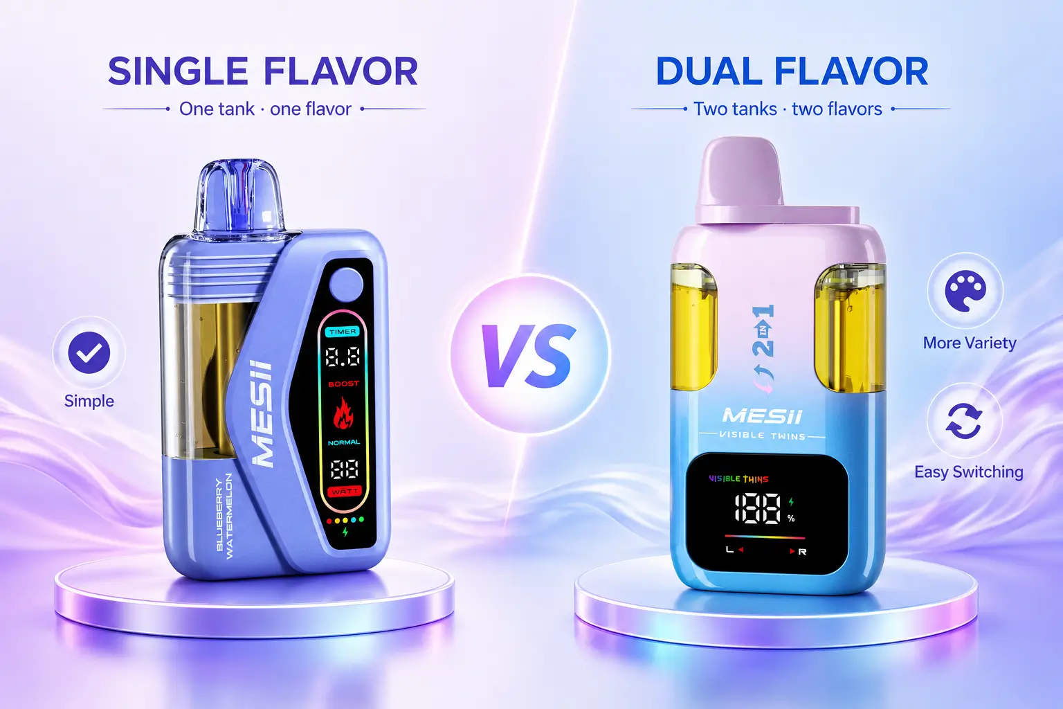 single flavor vs dual flavor vape