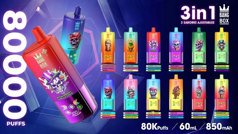 Wholesale Bang Box 80K Puffs Vapes（3-In-1）