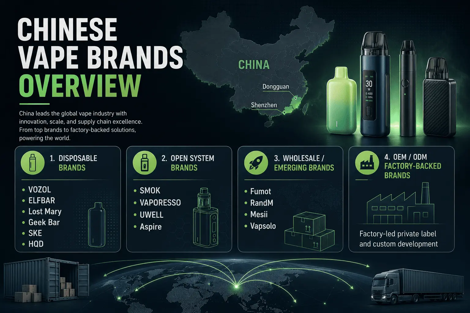 Chinese vape brands overview