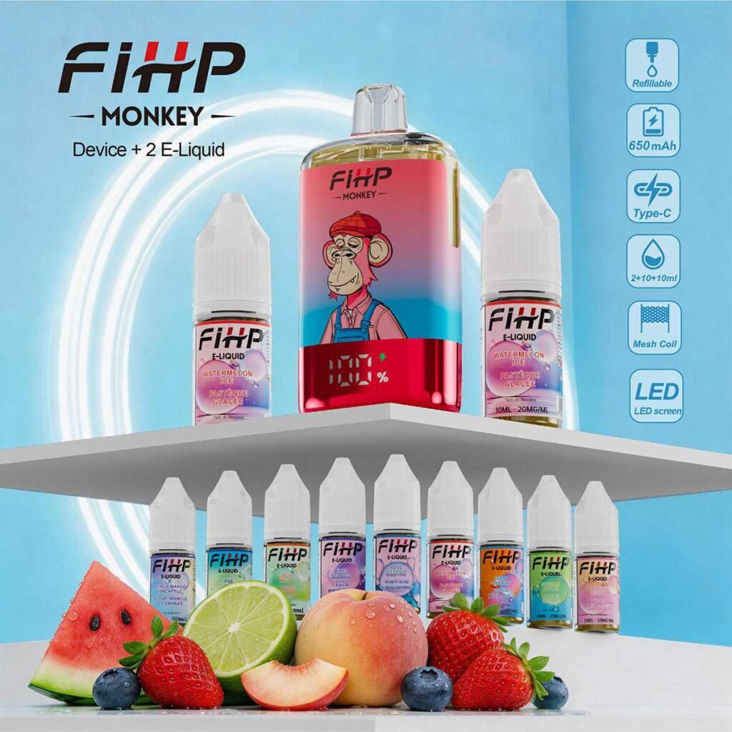 Fihp Monkey 30000 Puffs Refillable Vape EU Warehouse