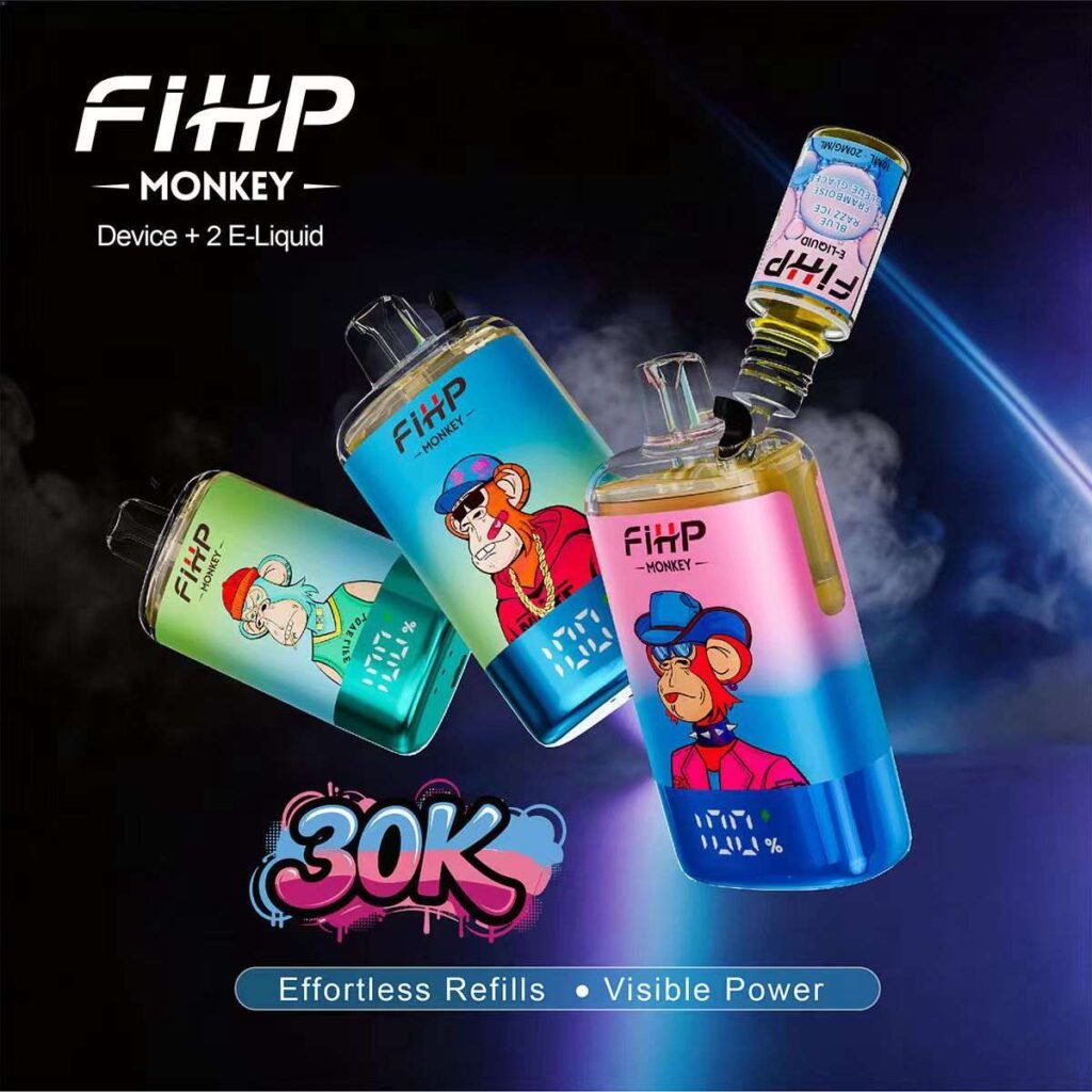 Fihp Monkey 30000 Puffs Refillable Vape EU Warehouse
