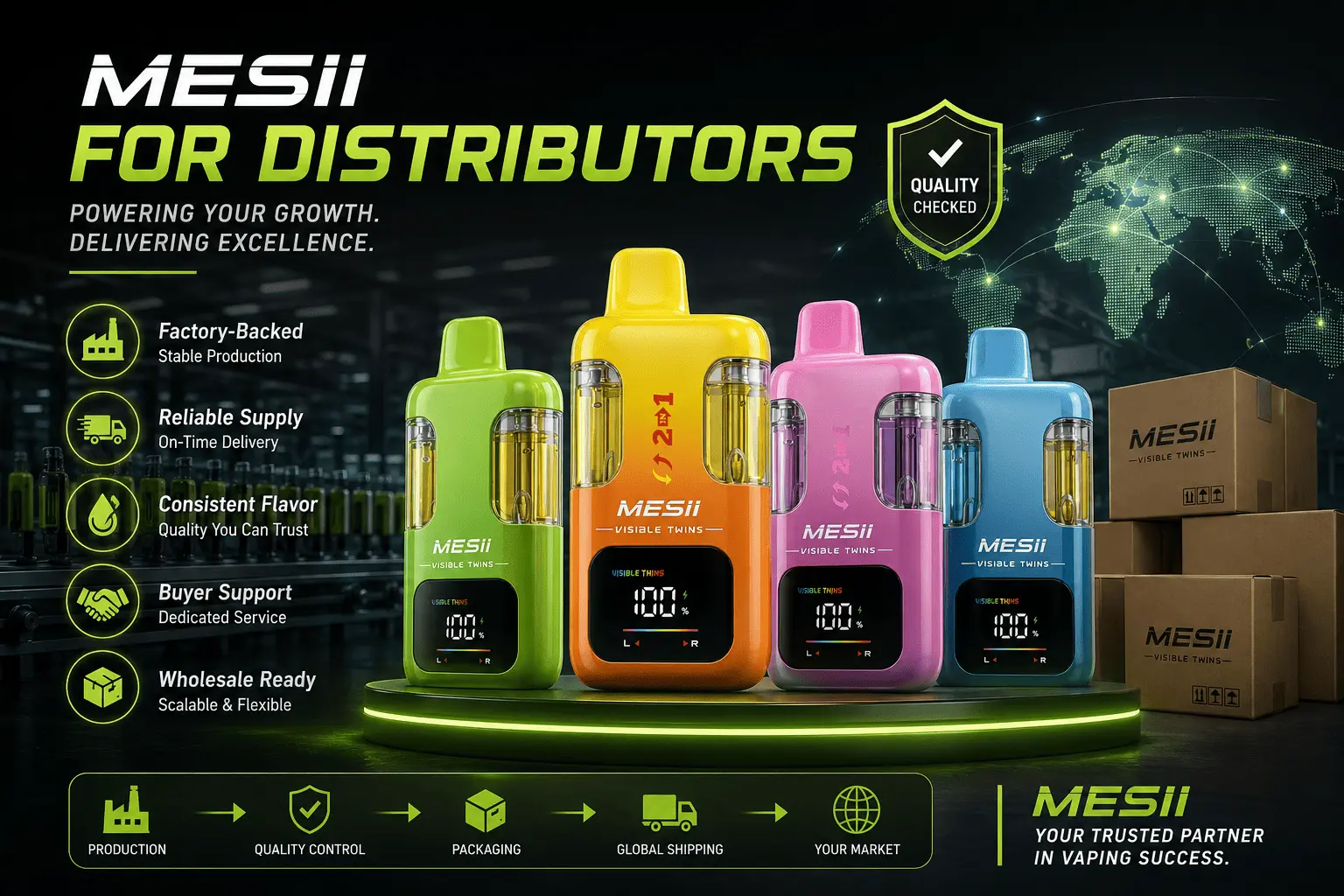 Mesii vape products for distributors