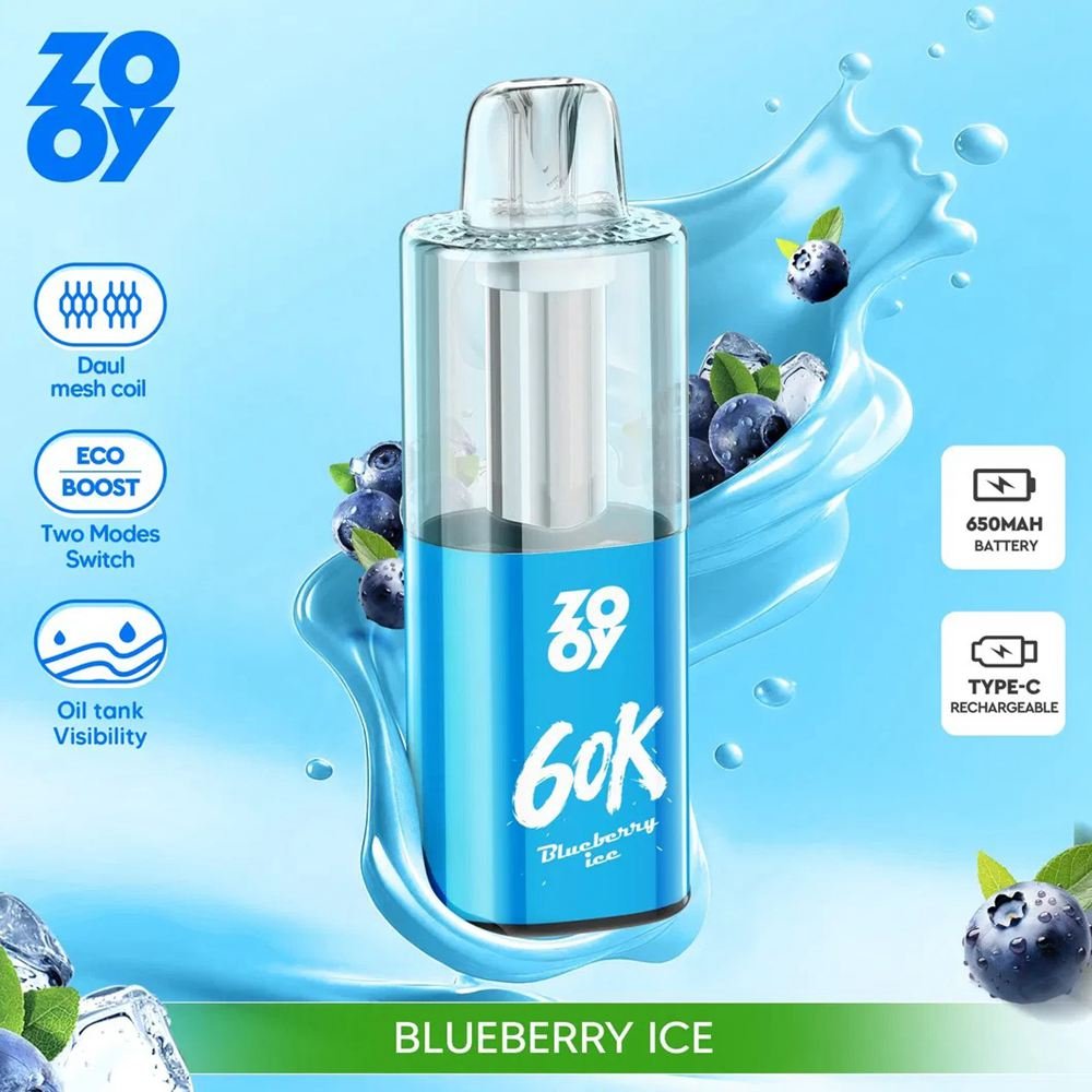 Zooy Fizz 60K Puffs Disposable Vape EU Warehouse