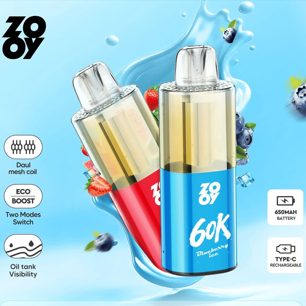 Zooy Fizz 60K Puffs Disposable Vape EU Warehouse