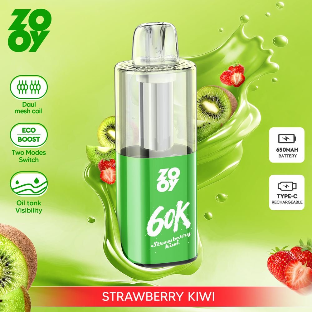 Zooy Fizz 60K Puffs Disposable Vape EU Warehouse