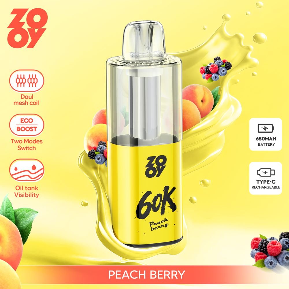 Zooy Fizz 60K Puffs Disposable Vape EU Warehouse