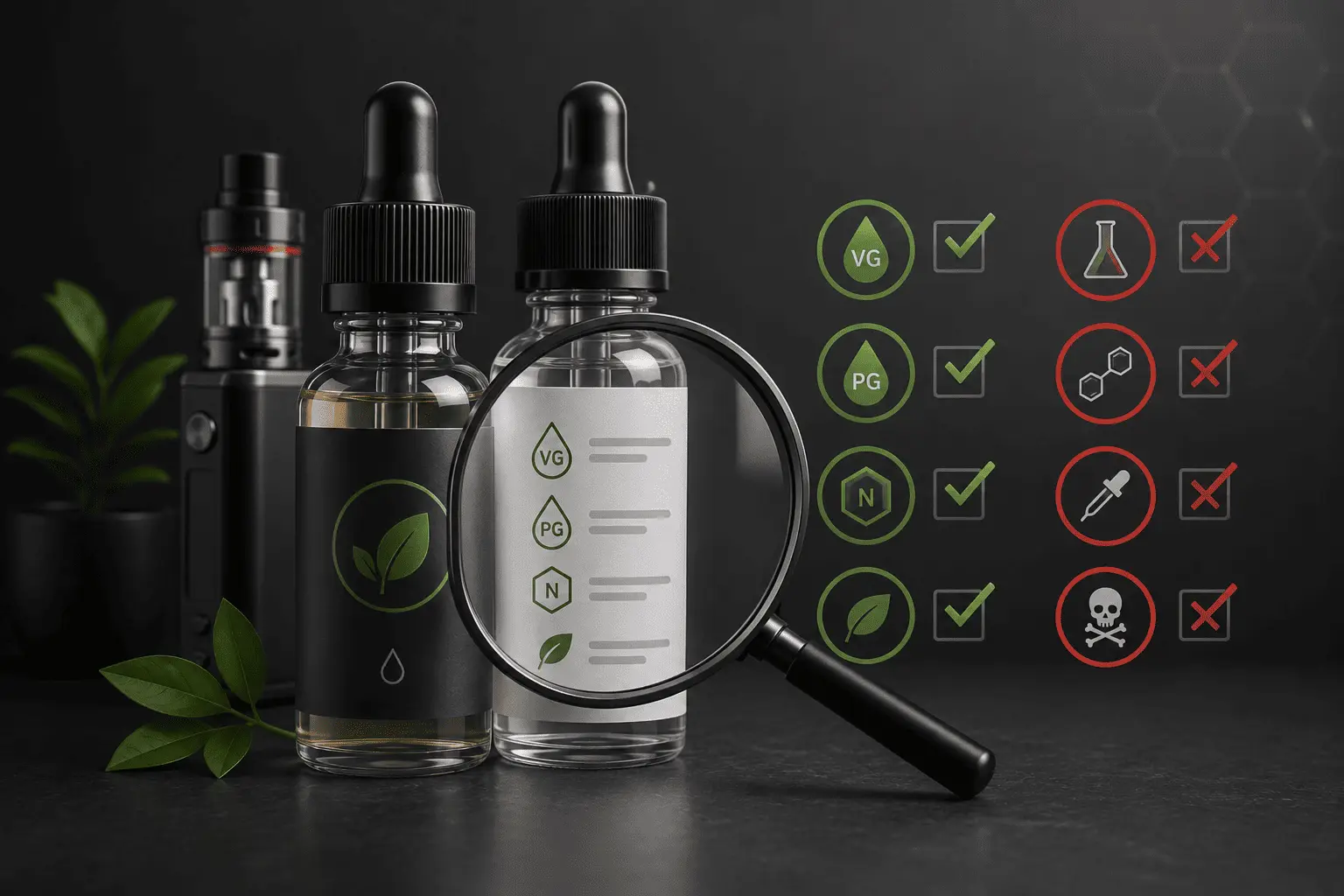 vape juice ingredient label check